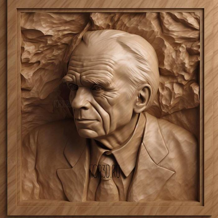 Bela Bartok 3 stl model for CNC